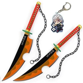 Uvency Démon Slayer Lame Cos Samouraï En Bois Épée Accessoire Modèle DArme Pour Les Amateurs DAnime Cosplay Accessoires Jou
