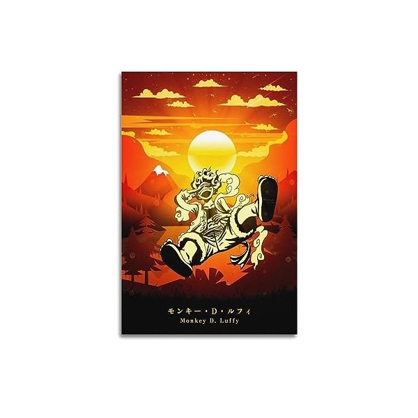 VZRSQZK Poster décoratif sur toile Demon Slayer Demon Slayer de la série de bandes dessinées, affiche murale et image dart m