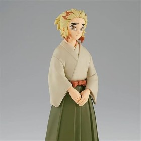 LYOUAE Figurine Anime Demon Slayer Anime Action Figure Rengoku Senjurou Anime Personnage Poupée PVC Modèle Collection Bureau 