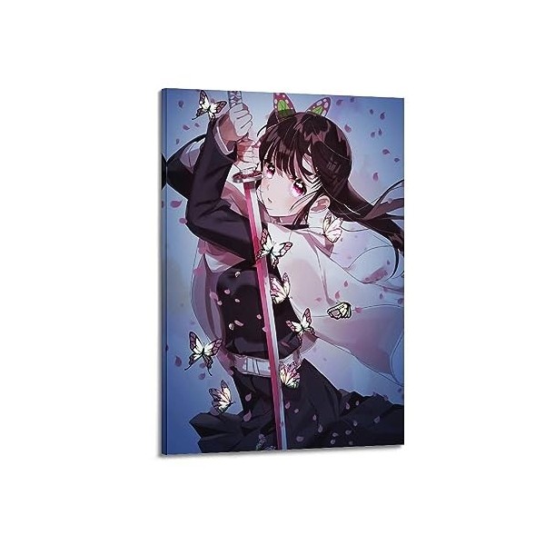 VZRSQZK Poster de lanime Demon Slayer Kanao Tsuyuri - Peinture décorative sur toile - Décoration moderne pour chambre à couc