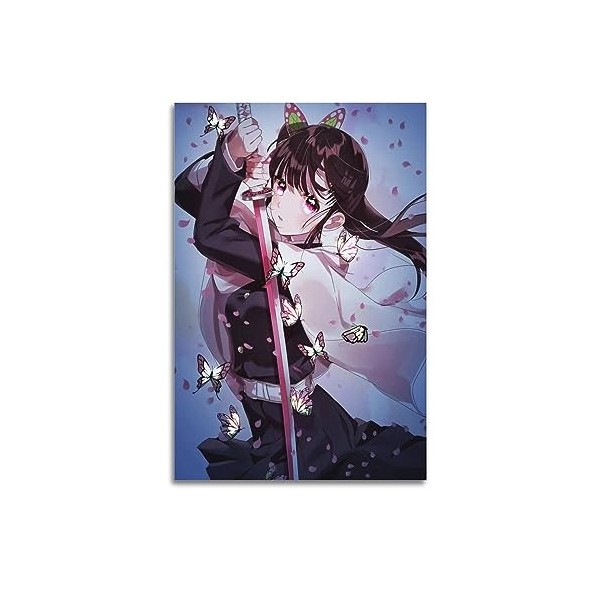 VZRSQZK Poster de lanime Demon Slayer Kanao Tsuyuri - Peinture décorative sur toile - Décoration moderne pour chambre à couc