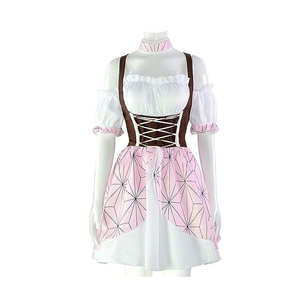 AAHARYA Anime démon Slayer Kamado Nezuko Cosplay robe Kimetsu no Yaiba Lolita adulte femmes Costume Costume uniforme tenues d