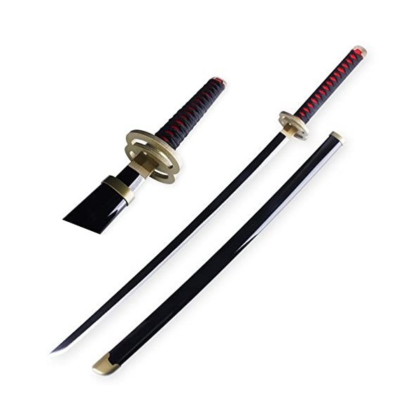 Uvency Démon Slayer Épée Shinazugawa Genya Cosplay Anime Samurai Épée Jouet Katana Épée Bois Jouet Couteau En Bois Épée Longu