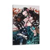 HAPPOW Poster décoratif sur toile représentant Demon Slayer Kimetsu No Yaiba Kamado Tanjirou - 50 x 75 cm