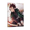 HAPPOW Poster décoratif sur toile représentant Demon Slayer Kimetsu No Yaiba Kamado Tanjirou - 50 x 75 cm