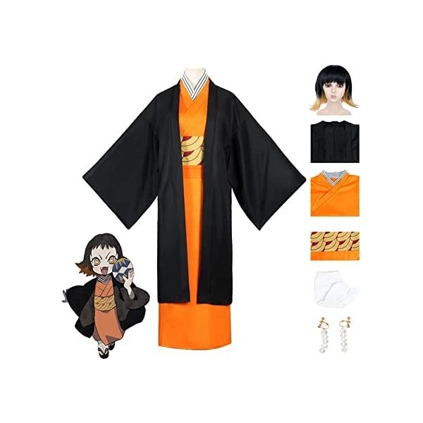 Demon Slayer Cosplay Kamado Tanjirou Anime Kimono Kimetsu no Yaiba Susamaru Costume Agatsuma Zenitsu Dress Hashibira Inosuke 