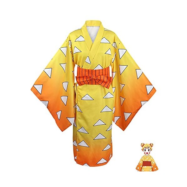 Demon Slayer Cosplay Kamado Tanjirou Anime Kimono Kimetsu no Yaiba Susamaru Costume Agatsuma Zenitsu Dress Hashibira Inosuke 