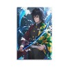 Poster décoratif sur toile Demon Slayer rôle Tomioka Giyuu - Décoration murale moderne pour chambre à coucher - 50 x 75 cm