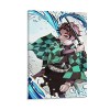 HAPPOW Poster décoratif sur toile représentant Demon Slayer Kimetsu No Yaiba Kamado Tanjirou - 50 x 75 cm