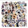 Pack de 50pcs Stickers Autocollants Dessin animé japonais kawaii BL Couples Mixtes Populaire Manga autocollant Vinyle mignon 