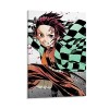 HAPPOW Poster décoratif sur toile représentant Demon Slayer Kimetsu No Yaiba Kamado Tanjirou - 50 x 75 cm
