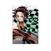 HAPPOW Poster décoratif sur toile représentant Demon Slayer Kimetsu No Yaiba Kamado Tanjirou - 50 x 75 cm