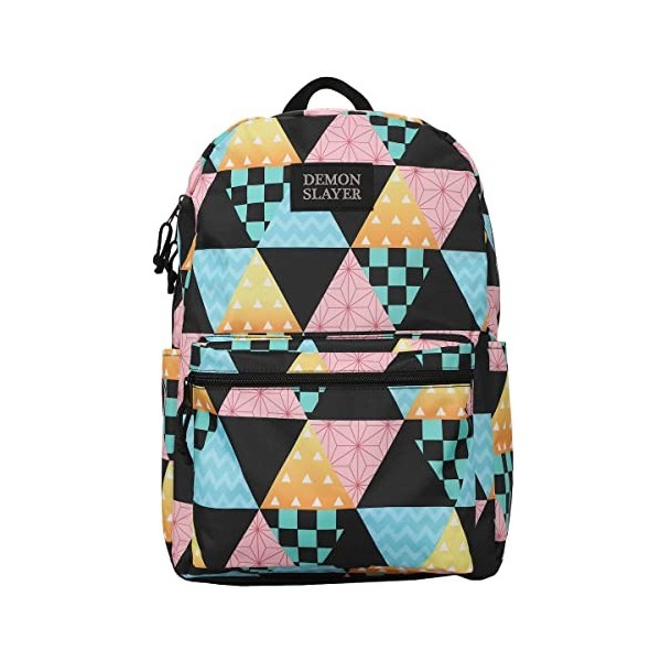 Demon Slayer Sac à dos pour ordinateur portable Motif personnages, Multicolore, OSFA