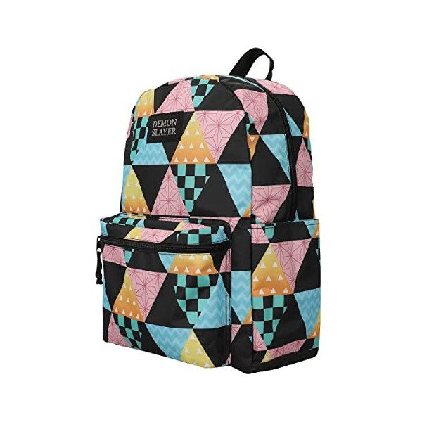 Demon Slayer Sac à dos pour ordinateur portable Motif personnages, Multicolore, OSFA