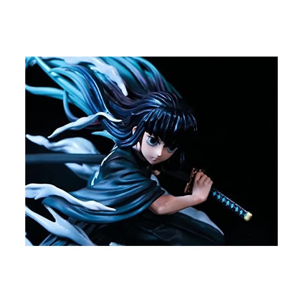 REOZIGN Figurines Demon Slayer, Tokitou Muichirou GK Figure Toy 18cm / 7inch Demon Slayer Anime Figure Décoration Figure Stat