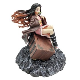 Anime Fille Figurine, Anime Personnages Demon Slayer Kamado Nezuko PVC 18cm, Statue ModèLe De Collection De Fans DAnime