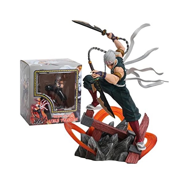 ROTEMADEGG Anime Figurine, Anime Personnages Demon Slayer Uzui Tengen PVC 27cm, Statue ModèLe De Collection De Fans DAnime