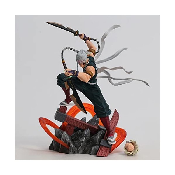 ROTEMADEGG Anime Figurine, Anime Personnages Demon Slayer Uzui Tengen PVC 27cm, Statue ModèLe De Collection De Fans DAnime