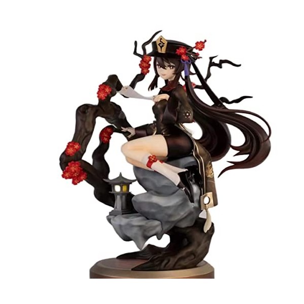 Genshin Impact Figurine Anime Hu Tao 25 cm Hu Tao Genshin Impact PVC Anime Statue Merch Figurine créative Cosplay Ornement Jo