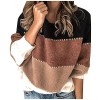 ZGIDDAZ Pull&nbsp;Femme Col V Pull Manga Pull Laine Femme XXL Pull Femme Hiver Chaud Chic Pull Manga Pull Femme Chaud Pull&nbsp;Femme C