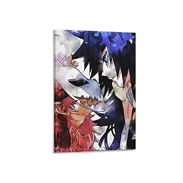 Impression sur toile Demon Slayer Tomioka Giyuu - Décoration murale moderne pour chambre à coucher - 50 x 75 cm