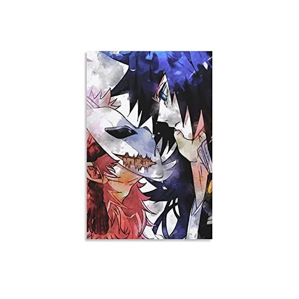 Impression sur toile Demon Slayer Tomioka Giyuu - Décoration murale moderne pour chambre à coucher - 50 x 75 cm