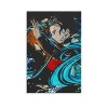 yique Impression sur toile Demon Slayer - Décoration murale moderne pour chambre à coucher - 50 x 75 cm