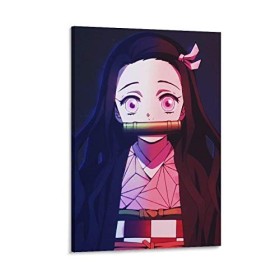 yique Impression sur toile Demon Slayer Nezuko - Décoration murale moderne pour chambre à coucher - 75 x 50 cm