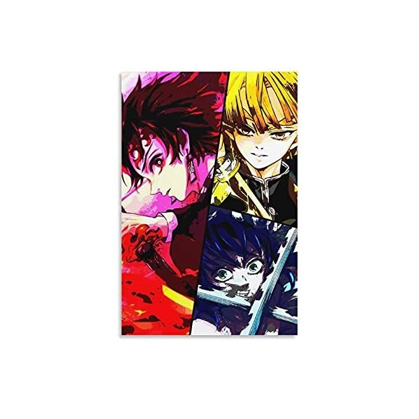 yique Impression sur toile « Demon Slayer Best Male » - Décoration murale moderne pour chambre à coucher - 50 x 75 cm