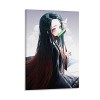 yique Poster Nezuko Kamado Demon Slayer - Impression sur toile - Décoration murale moderne pour chambre à coucher - 50 x 75 c