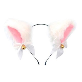 Doeheah Oreille de Chat Serre Tete Chat Bandeau Accessoires Cheveux de Déguisement pour Femmes Filles Fête Halloween Annivers