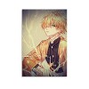 haocaitou Impression sur toile de dessin animé Demon Slayer - Décoration murale moderne pour chambre à coucher - 50 x 75 cm