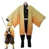 Anime Demon Slayer : Kimetsu no Yaiba Cosplay Costume Kamado Nezuko Tanjirou Kimono Uniforme Cheveux synthétiques Mode Femme 