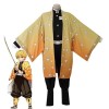 Anime Demon Slayer : Kimetsu no Yaiba Cosplay Costume Kamado Nezuko Tanjirou Kimono Uniforme Cheveux synthétiques Mode Femme 