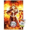 Trends International Demon Slayer : Mugen Train – Kyojuro Rengoku – Poster mural dune feuille – 37,4 x 56,8 cm, poster de qu
