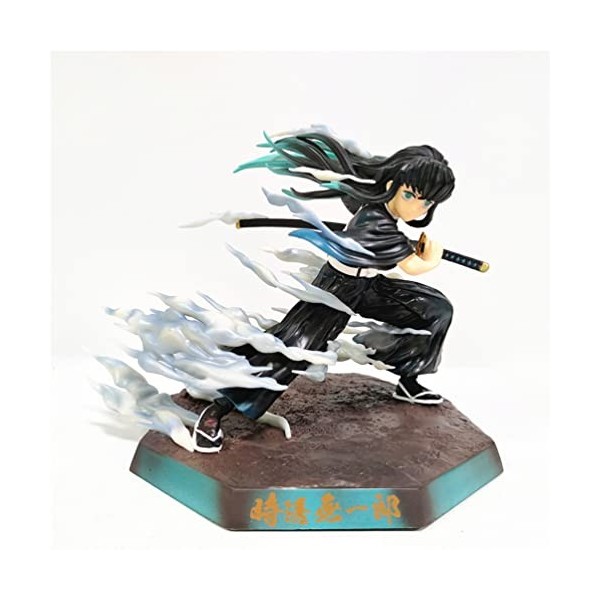 Anime Demon Slayer Figurine, Anime Personnages Tokitou Muichirou PVC 18cm, Statue ModèLe De Collection De Fans DAnime