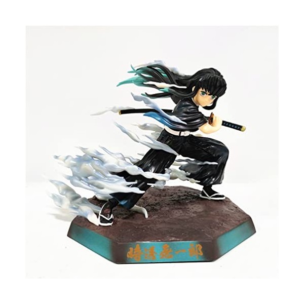 Anime Demon Slayer Figurine, Anime Personnages Tokitou Muichirou PVC 18cm, Statue ModèLe De Collection De Fans DAnime