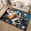 ZALix 3D Anime Demon Slayer Tapis Antidérapant Tapis De Sol Salle À Manger Salon Chambre Tapis Antidérapant - pour Cuisine, E