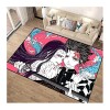 ZALix Demon Slayer Tapis Rectangle Doux - Grand - Antidérapant - Lavable - Flanelle - for Chambres Tapis Chambres Salon Enfan