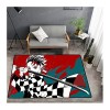 ZALix Demon Slayer Tapis Rectangle Doux - Grand - Antidérapant - Lavable - Flanelle - for Chambres Tapis Chambres Salon Enfan