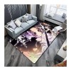 ZALix Demon Slayer Tapis Nordique Maison Rectangle Court Velours Salon Périphérique Tapis, Tapis dintérieur Doux et antidéra
