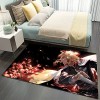 KUentz Tapis De Jeu pour Chambre denfant, Demon Slayer Tapis pour Enfants, Chambre Tapis en Peluche Tapis, Antidérapant Zone