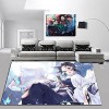 KUentz Tapis De Jeu pour Chambre denfant, Demon Slayer Tapis pour Enfants, Chambre Tapis en Peluche Tapis, Antidérapant Zone