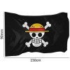 One Piece Anniversaire Drapeau, One Piece Pirate Drapeau Bannières Dessin Animé Décoration de Garçons Filles, Photographie Fo