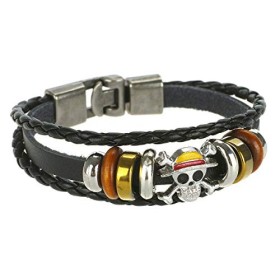 CoolChange Bracelet à Double Tour de Jolly Roger de One P