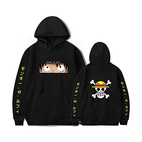 NIUHE Navigation Homme Sweat à Capuche Sweat Manche Longue Pull Sport Casual 1Noir-B6974,M 