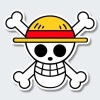 One Piece, Drapeau Personnel - Monkey D. Luffy, Sticker Autocollant Plusieurs Tailles, Super Prix 5 cm de Large 