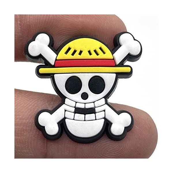 Xinchangda Anime Monkey D. Luffy Shoe Charms Lot de 12 décorations pour sandales, Vinsmoke Sanji Chaussures Décoration Charm 