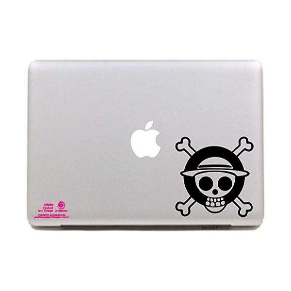 Artstickers. Autocollant pour Ordinateur Portable 11" et 13". Tête de Mort Luffy One Piece Autocollant pour MacBook Pro Air M