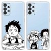 2 Pièces Coque pour Samsung Galaxy A13 4G 6,6 Pouce, Antichoc Doux TPU Silicone Protection Housse, Étui de Téléphone Anime Lu